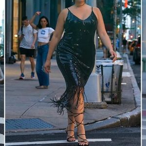 Sequin Rebdolls dress size 3x runs a little big and has stretch